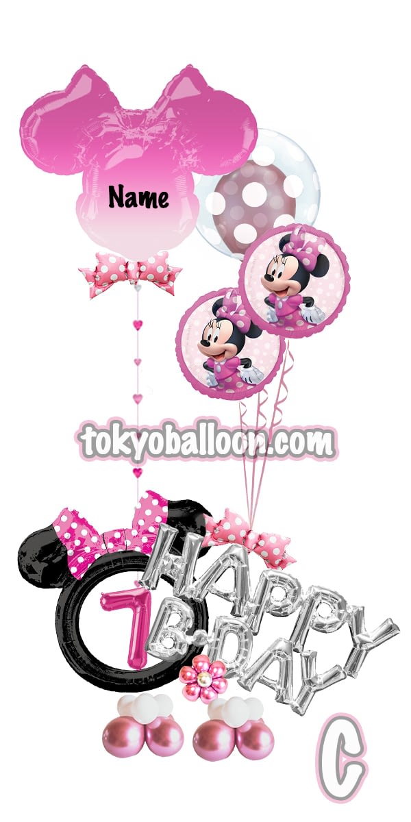 ディズニー風船 ミニーマウス フォトフレーム付き Tokyo Balloon Decorations