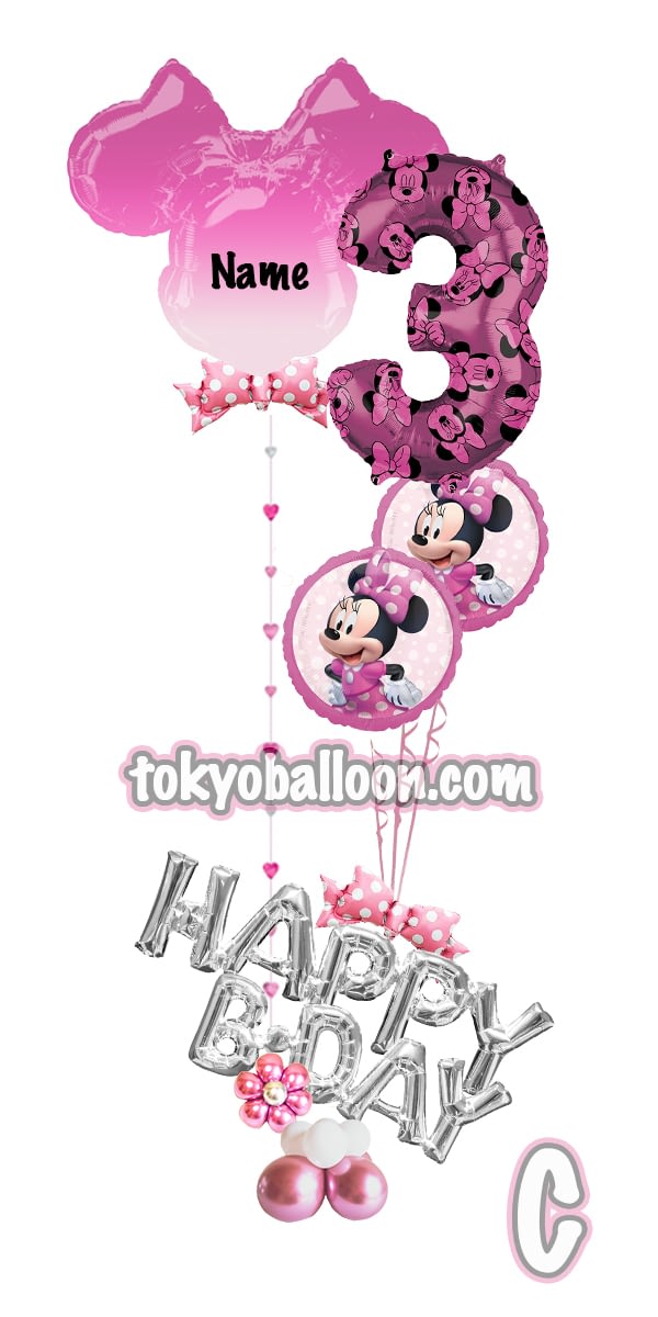 ディズニー風船 ミニーマウス 数字1 6 Tokyo Balloon Decorations