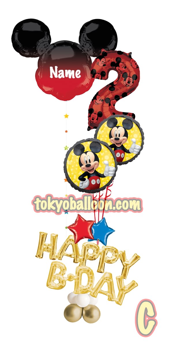 ディズニー風船 ミッキーマウス 数字1 6 Tokyo Balloon Decorations