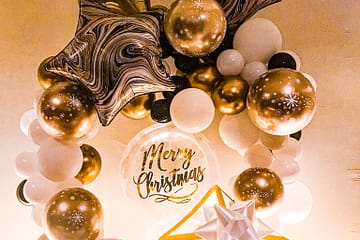 クリスマスリース風船